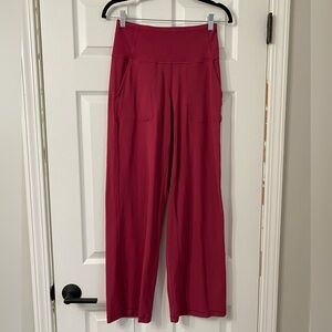 Lululemonn align wide leg pants - size 6 - Pomegranate